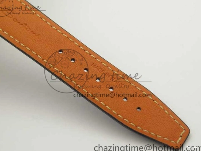 MIROTIME 0402 Refined Portofino Automatic SS MKF 1:1 Best Edition Blue Dial On Blue Leather Strap MIYOTA 9015 V 7201